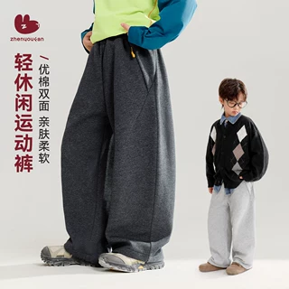 童装男童休闲运动裤2026秋季新款儿童宽松裤子男孩春秋卫裤长裤潮