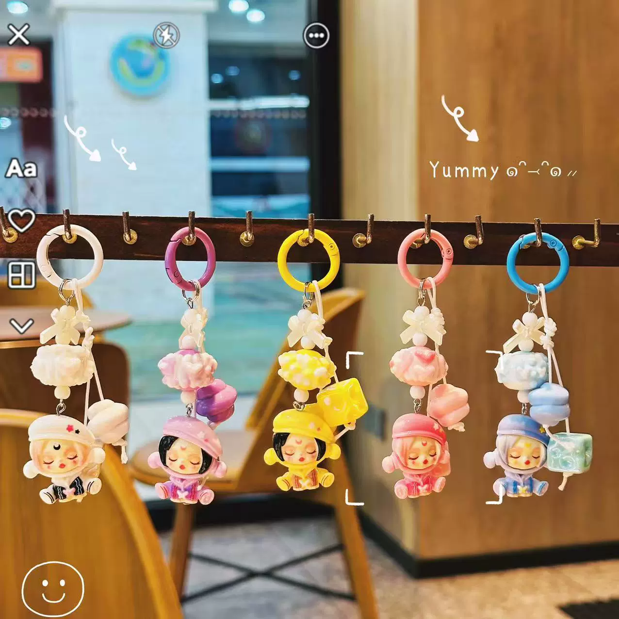 跨境直播爆款邓紫棋 diy钥匙扣挂件精致可爱公仔手机挂件包包挂饰