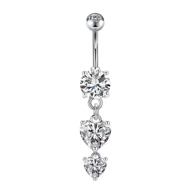 Silver pointed spike labret stud material detail