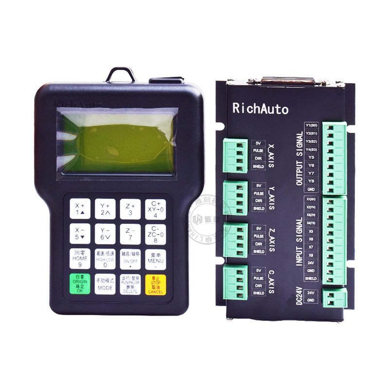 Máquina de grabado Ruizhi Tianhong A18/S manejar DSP Sistema de Control de vinculación de cuatro ejes centro de procesamiento de accesorios tablero de cableado