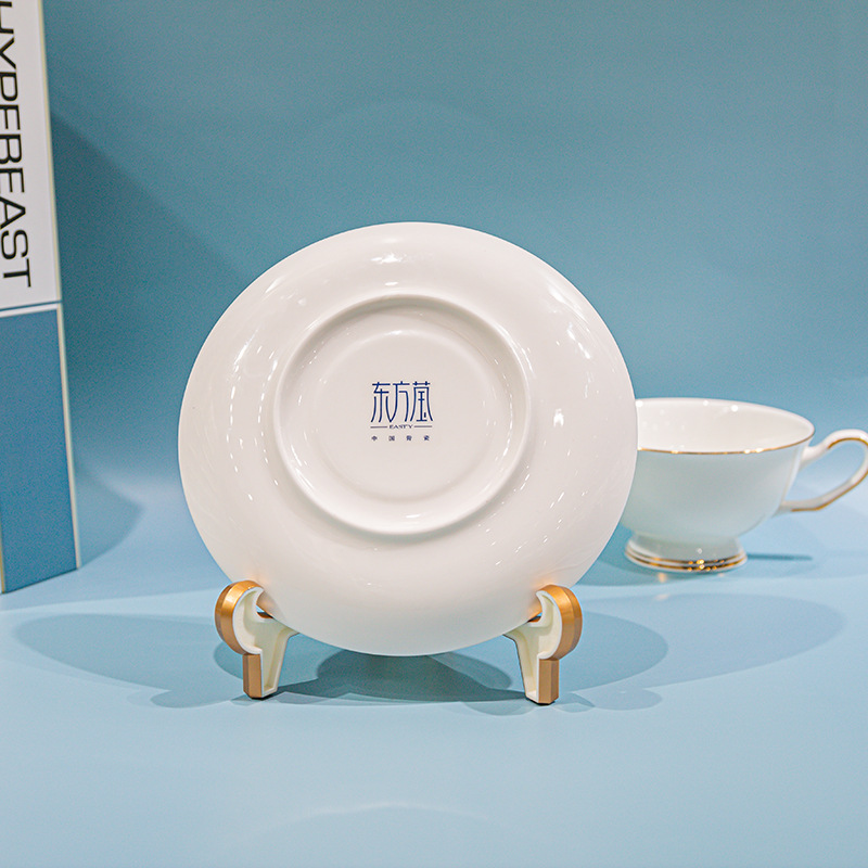 金箔杯碟 镶黄金边