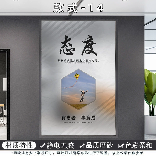 [款式14【默认静电磨砂膜】 态度]