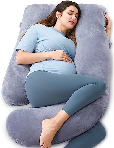 Almohada para mujeres embarazadas, protector de cintura, artefacto para dormir lateral, almohada en forma de U para piernas durante el embarazo, funda de almohada desmontable, explosión transfronteriza de Amazon