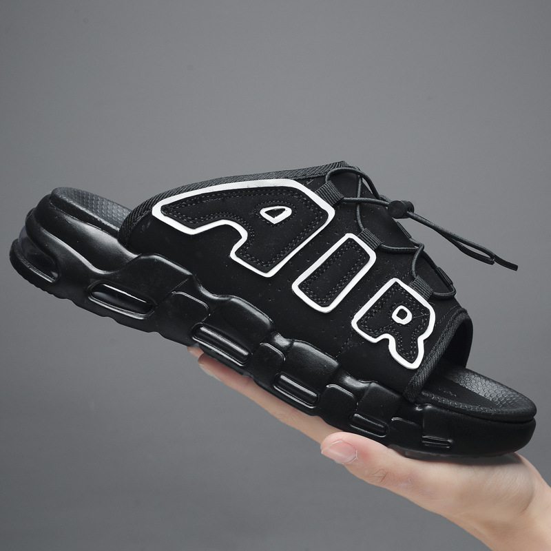 Footprint Sensation One-Piece Summer Trend Live High-Quality Air Cushion Soft Sole Sports Chinese Style Beach Slippers for Men Wholesale