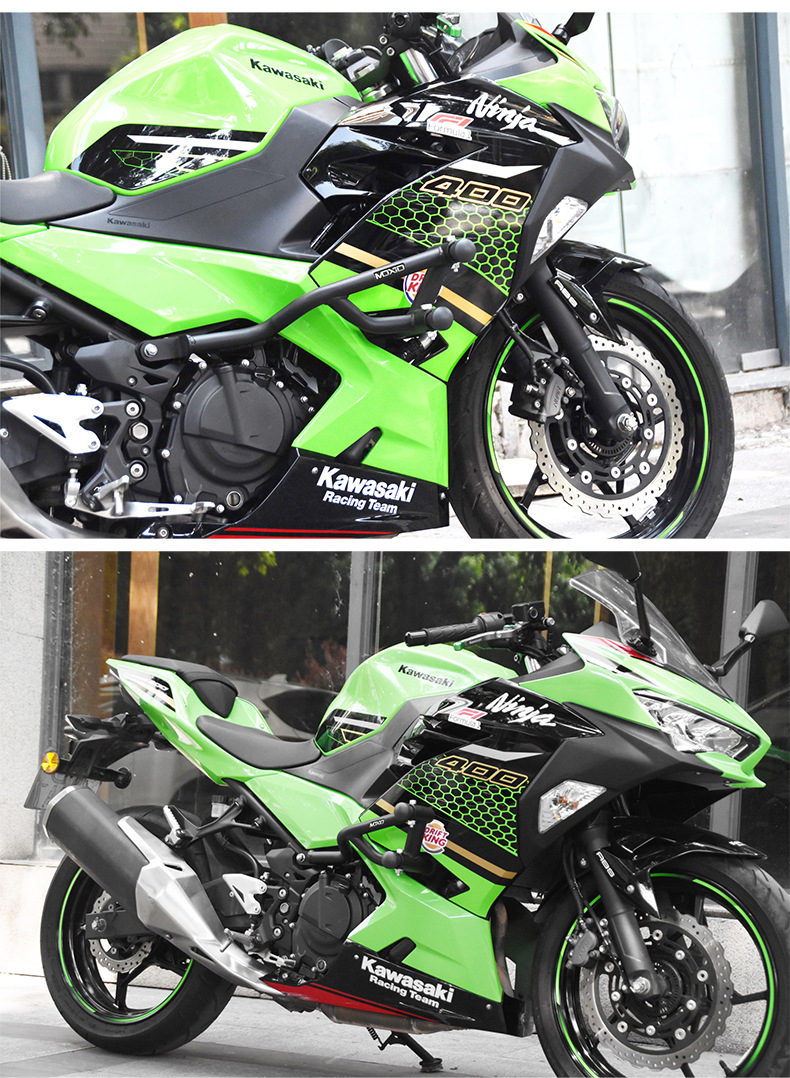 Suitable for Kawasaki Ninja400 Bumper Z400500 Spring Head Racing Bar Front Guard Bar Motorcycle Anti-Fall Bar