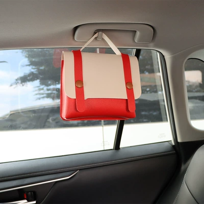 Car Leather Tissue Box, Hanging | Car tissue box/set