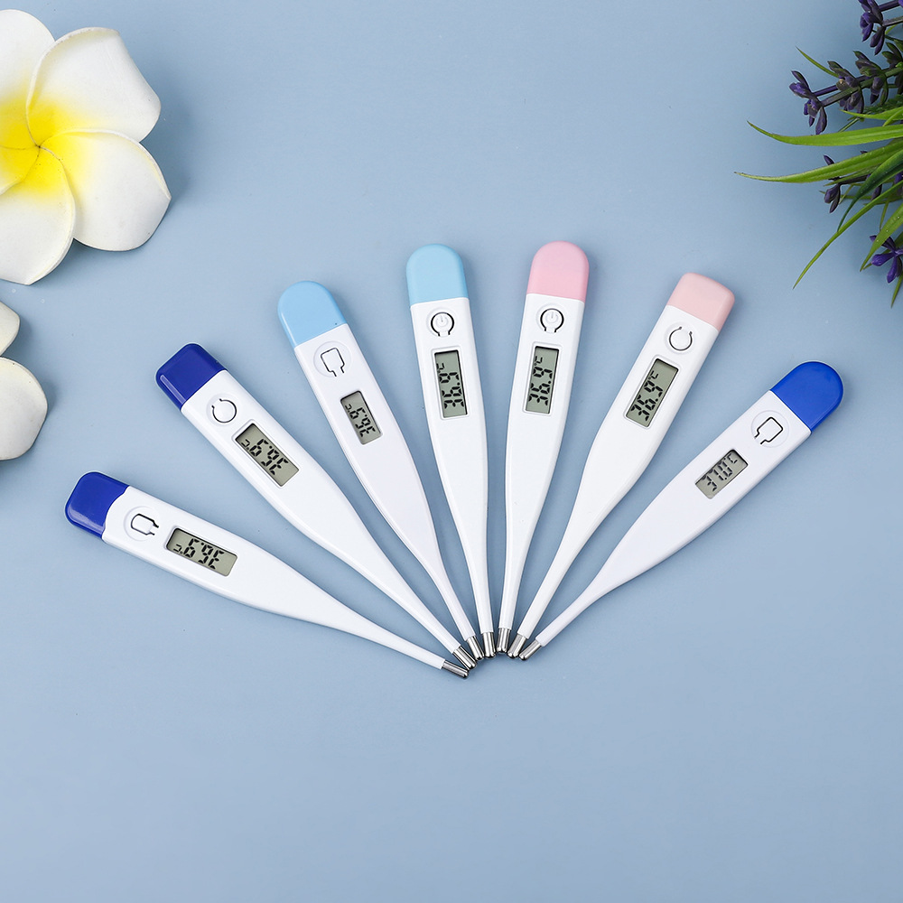 Termómetro digital electrónico, oral y axilar, niños y adultos, doble corte