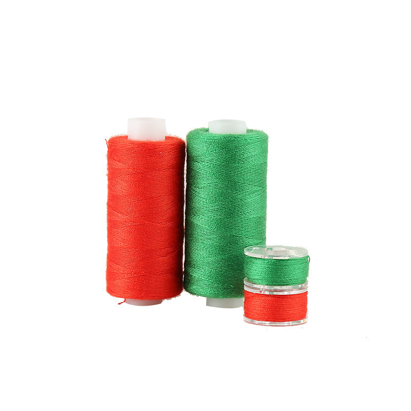 Transfronterizo 100 color línea de coser línea de poliéster línea de eje de línea de coser tejida a mano línea de coser ropa línea de máquina de coser