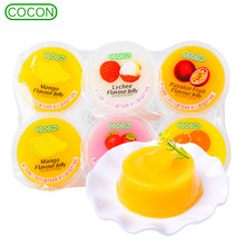 马来西亚进口cocon可康含椰纤果17%芒果味草莓荔枝味百香果冻