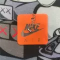 Orange transparent label NK film one