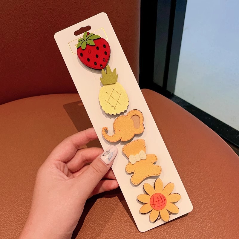 Niños velcro pegatinas de cabello para bebés lindos no dañados pegatinas de frangeo frente lateral broche de sudor broche de cabello