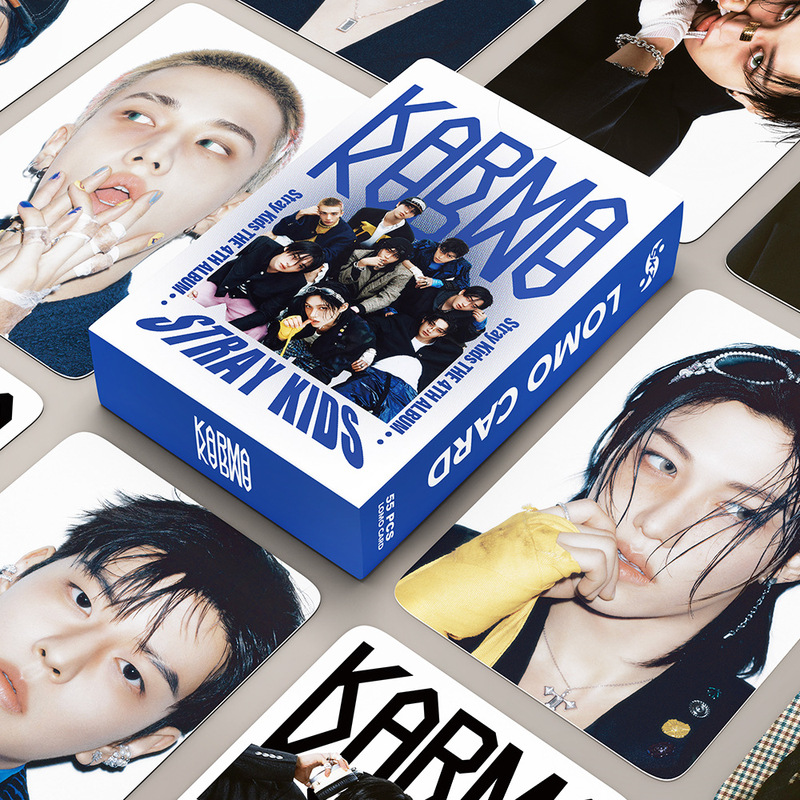 straykids相册装饰纪念lomo卡2025新款专辑KARMA4th周边照片卡片|undefined