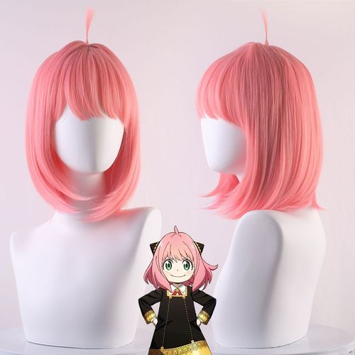 Cardamom-Spy × Play House SPY × FAMILY Ania Forger pink bob cos wig