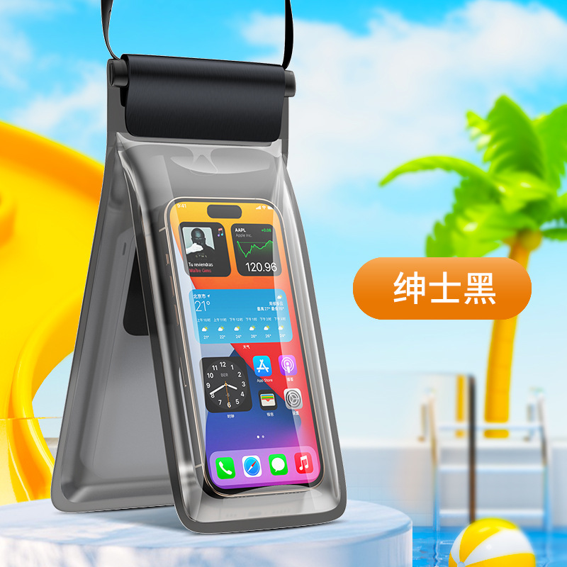 Bolsa Impermeable Doble Capa para Celular de TPU con Pantalla Táctil para Natación y Deportes Acuáticos