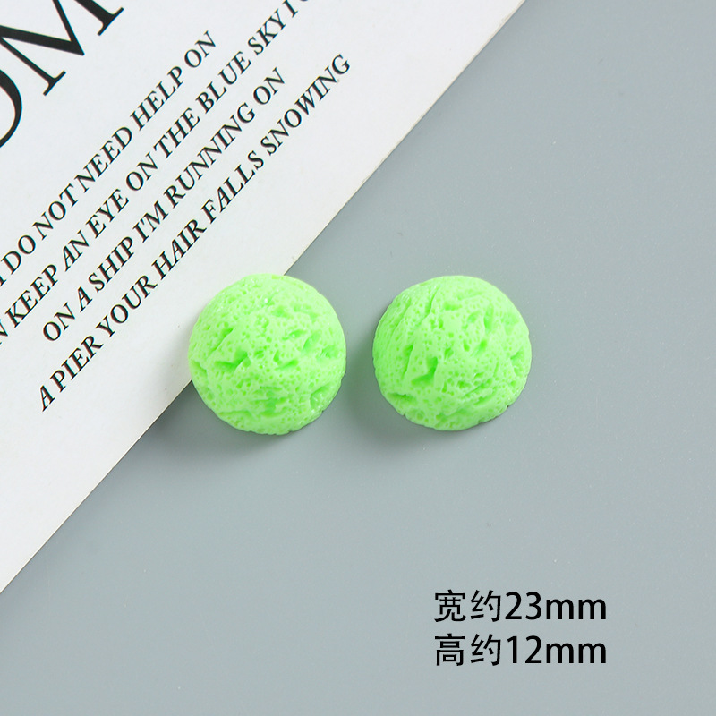 diy 模擬食品おもちゃアイスクリーム半円形アイスクリームボール手作りクリーム接着剤携帯電話ケースヘアピンジュエリー樹脂アクセサリー|undefined