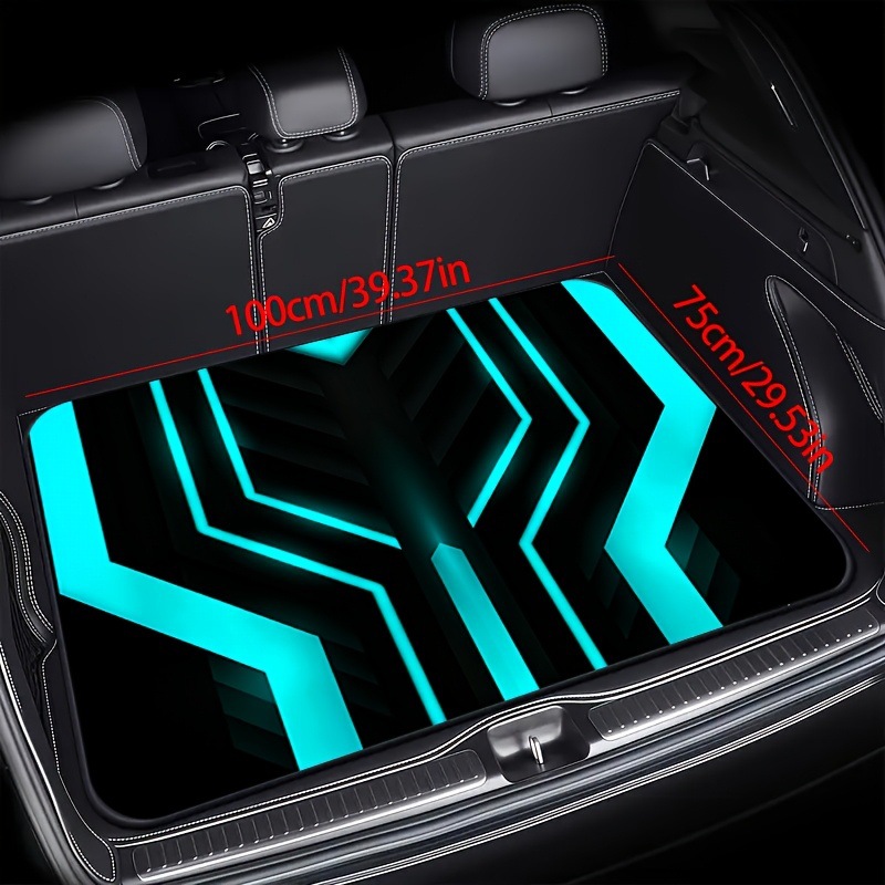 TEMU branded and shipped car trunk mats, dirt-resistant and wear-resistant car floor mats, dustproof full-cover car mats