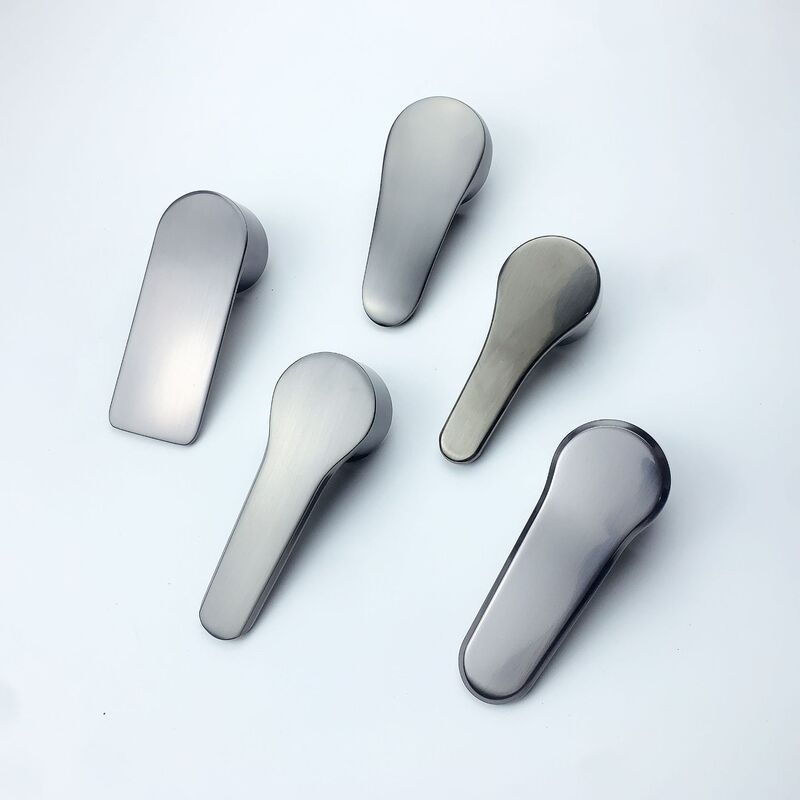 Gun gray faucet accessories handle hot and cold faucet handle faucet handle single handle 35#40# valve core manufacturer straight