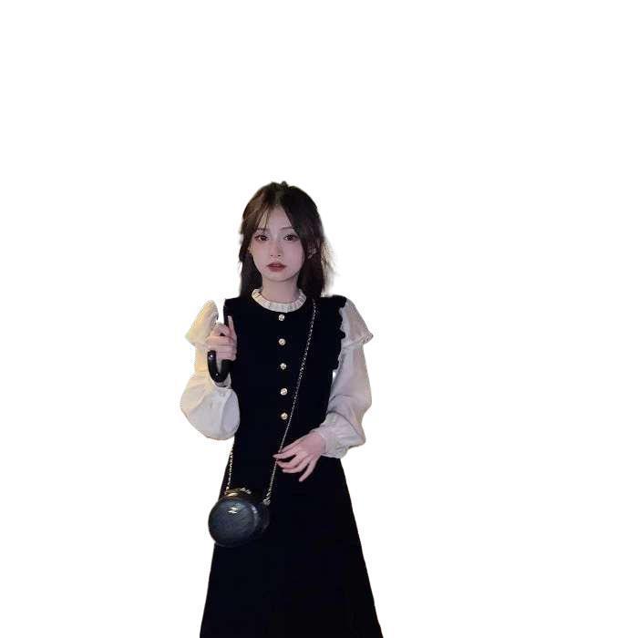早秋小香风秋季连衣裙女装新款秋装小个子2025设计感法式套装裙子|undefined