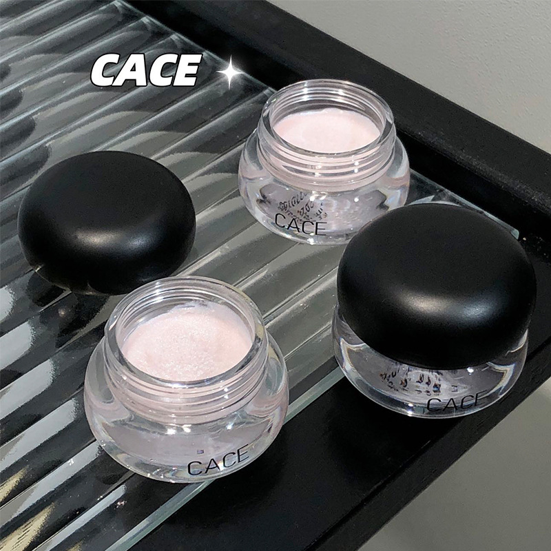 CACE Ice Transparent Eye Eye Shadow Cream Curry Oil with Pearlescent Metal Broken Moisture Sensitive Eye Shadow Paste Monochrome