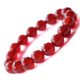 Yuyu natural red agate bracelet round bead chalcedony bracelet black agate jewelry live welfare MN2061316