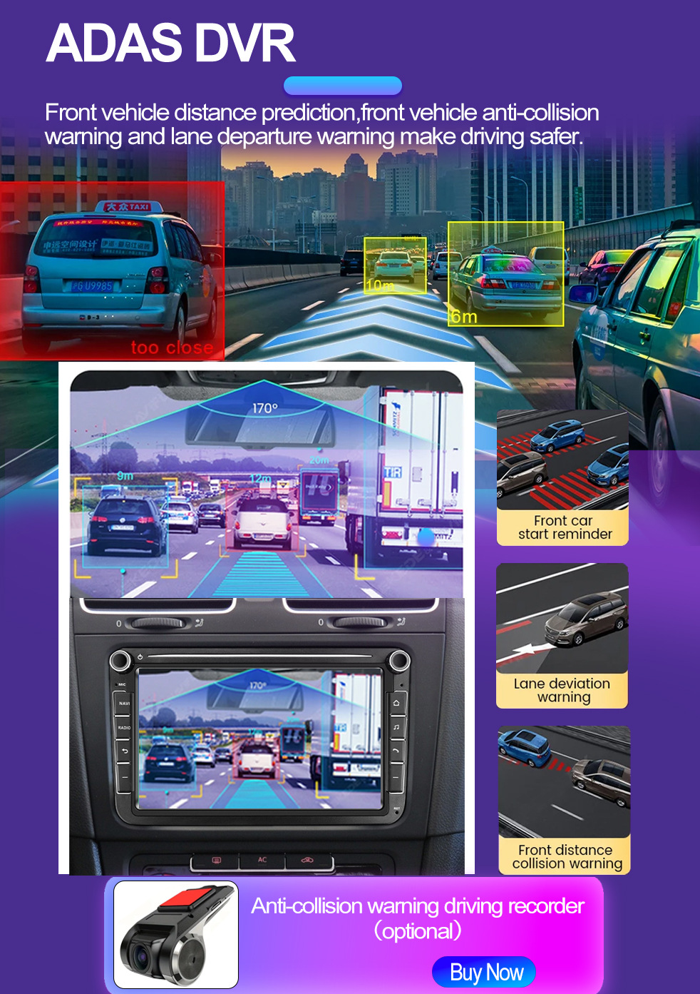 Suitable for 8-inch Volkswagen dedicated Android car navigation GPS Bluetooth HD reversing image wireless carpla