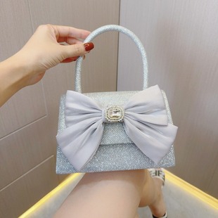 New Cross-border Foreign Trade Sequin Handbag with Diamond Wedding Birthday Banquet Evening Bag Crossbody Evening Bag Women's Bag
