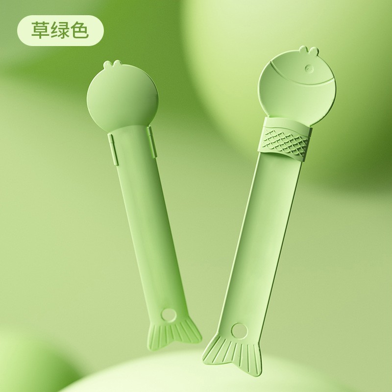 Pet puede cuchara de silicona mango largo gato abrelatas húmedo gato comida cuchara agitación alimentador PET vajilla al por mayor