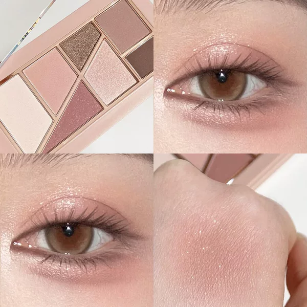 Tingphe Jenga Blush Eyeshadow Palette New Low-Saturation Makeup Palette Matte Daily Light Makeup Expansion