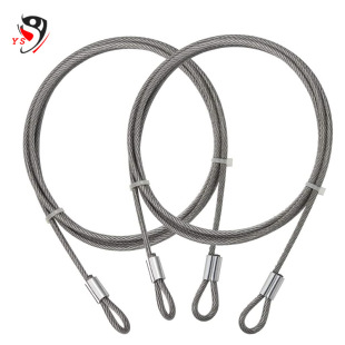 Electric car anti-theft wire rope lock motorcycle lock 304 stainless steel wire rope plastic pressing aluminum sleeve anti-loss