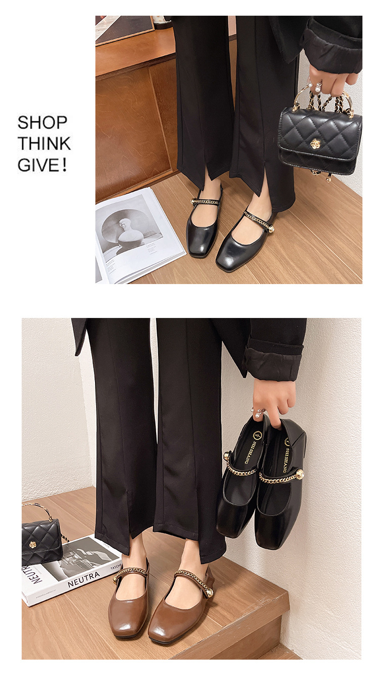 Dames pumps in franse stijl met blokhak en gespsluiting_voghion.com