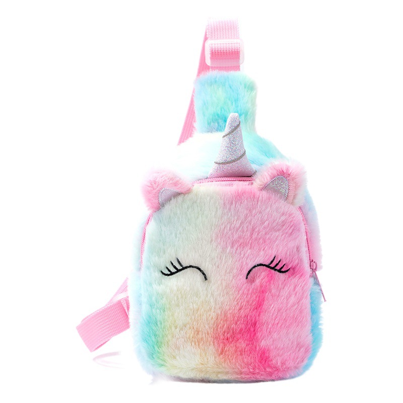 Cross-Border Single-Shoulder Bag Unicorn Cartoon Children's Chest Bag Girls' Small Coin Purse Children's Crossbody Bag Girls