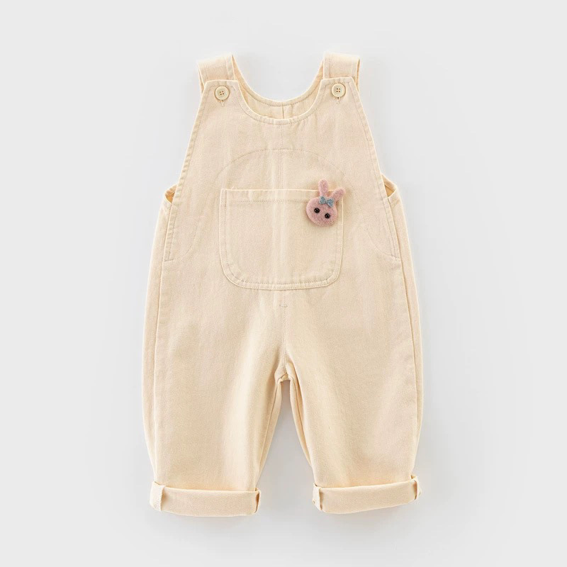 女の子の純綿オーバーオール春と秋 1-2 から 3 歳のベビーワンピースパンツルーズパンツベビー春服|undefined
