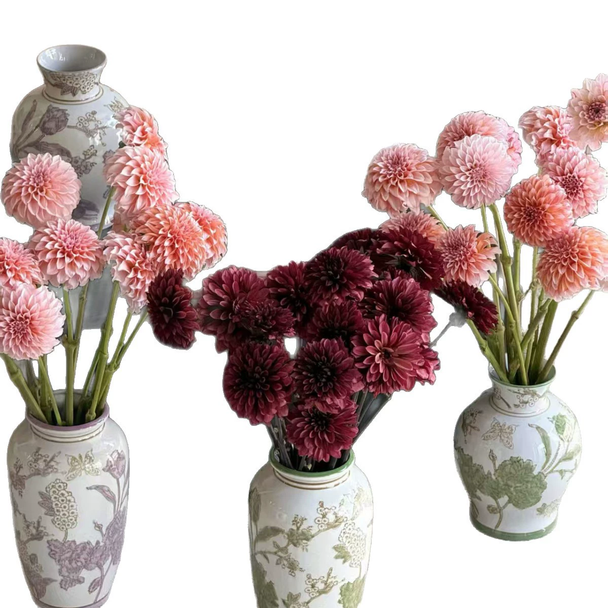 Retro blue and white ceramic decorations for living room, high-quality style, Chinese style