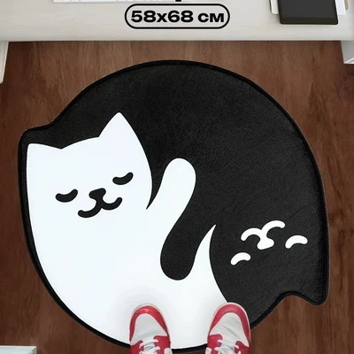 mat, absorbent bathroom entrance doormat, Avtomobil döşəmə paspasları - hd805-abstract-cy-17-5868cmcrystal-velvet-with-anti-slip-plastic-bottom