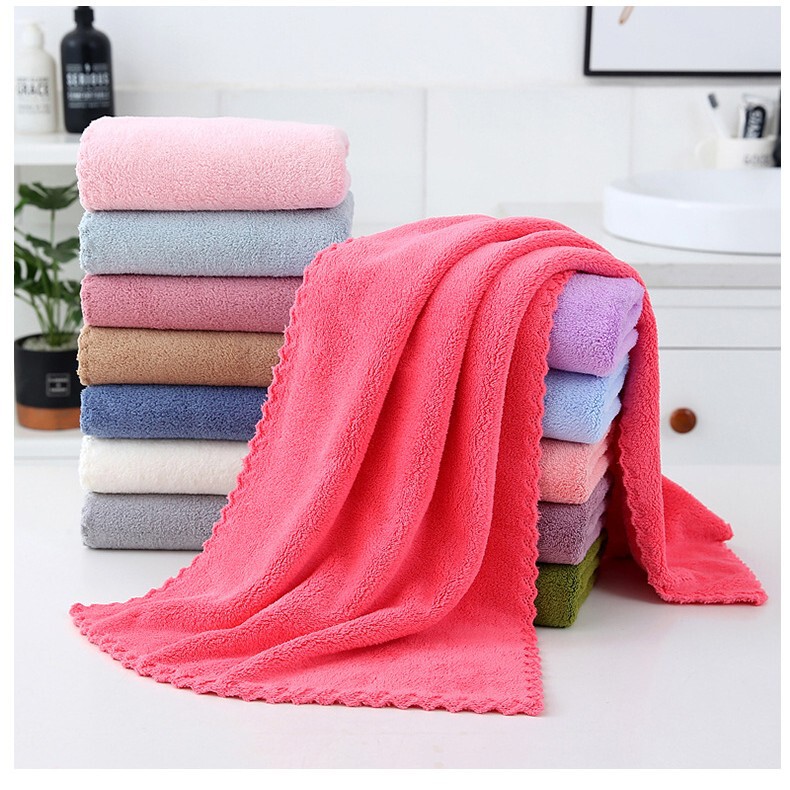 High density coral fleece towel absorbent face towel household supermarket advertising gift thickened towel 35*75 factory wholesale High density coral fleece towel absorbent face towel household supermarket advertising gift thickened towel 35*75 factory wholesale