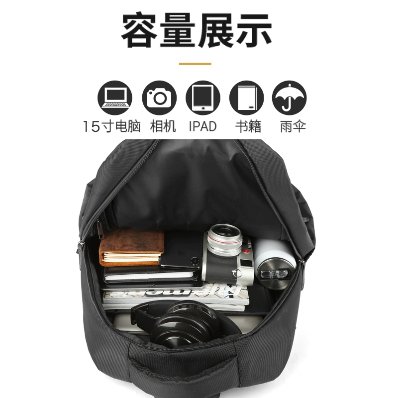 Backpack, travel bag for leisure, laptop, school bag for elementary school students, business version, for teenagers