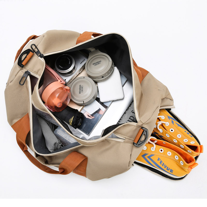 Bolsa de fitness, bolsa de yoga con separación de ropa seca y húmeda para mujer, bolsa de entrenamiento deportivo, bolsa de viaje de negocios, bolsa de equipaje de gran capacidad para hombre