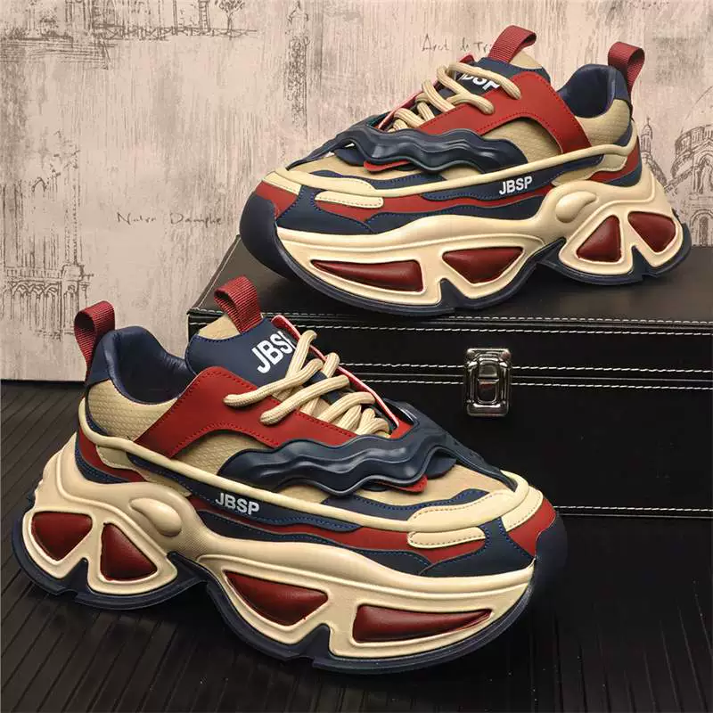 Мужская обувь 2025 новый зимний прилив бренд высокого уровня повседневная спортивная обувь молодежная нескользящая и износостойкая обувь папы на толстой подошве