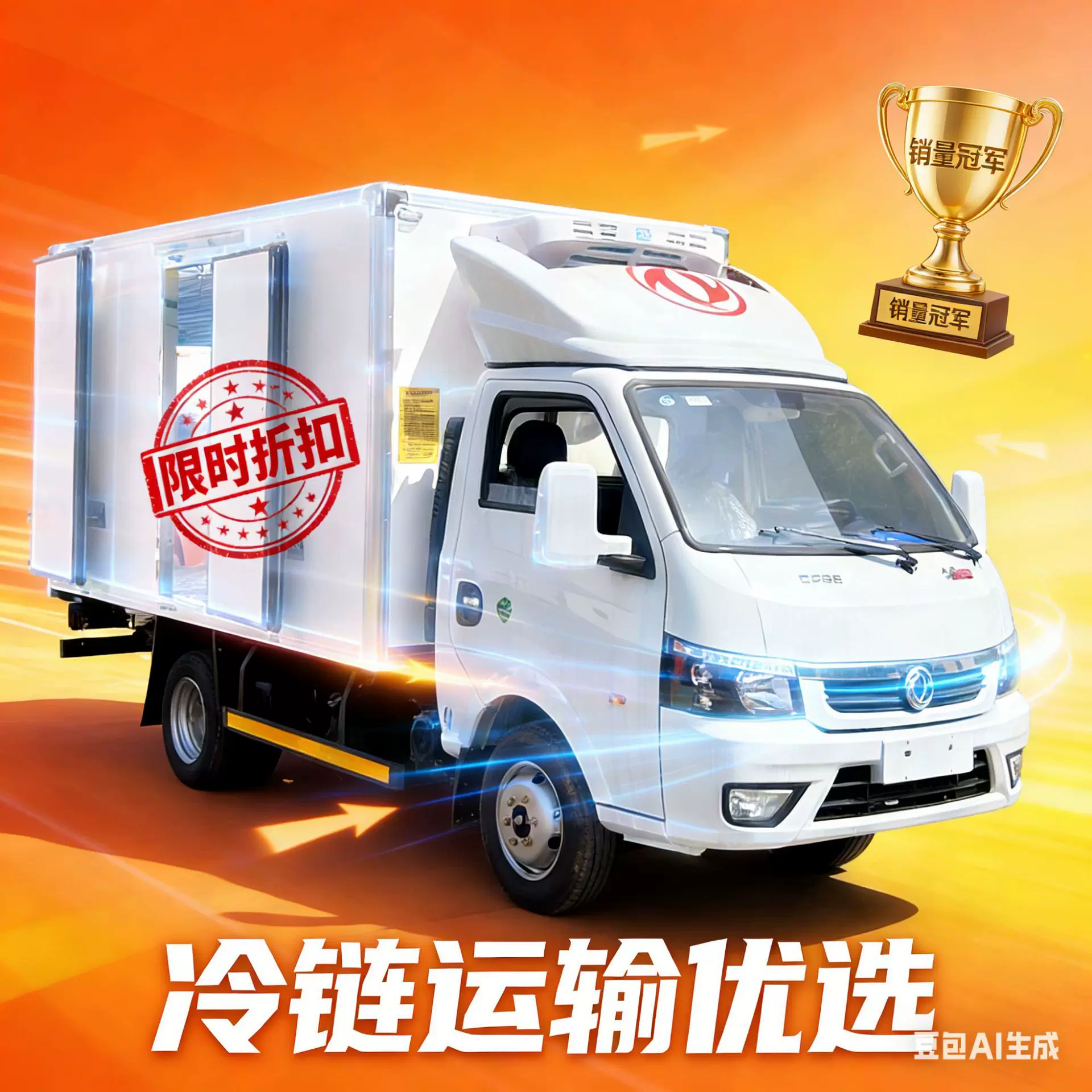 国六小型2吨左右 东风途逸保温车冻货食品配送冷藏运输车