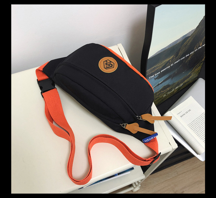 Simple and sporty trendy brand chest bags for both men and women, student waist bags, large-capacity niche single-shoulder bags, crossbody bags for women undefined