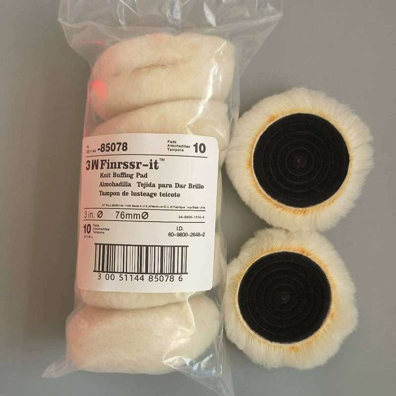 Шерстяной полировальный круг для автомобиля с клейкой основой, 3 дюйма, 85078, шерстяной шарик 85099, шерстяной круг для стекла.