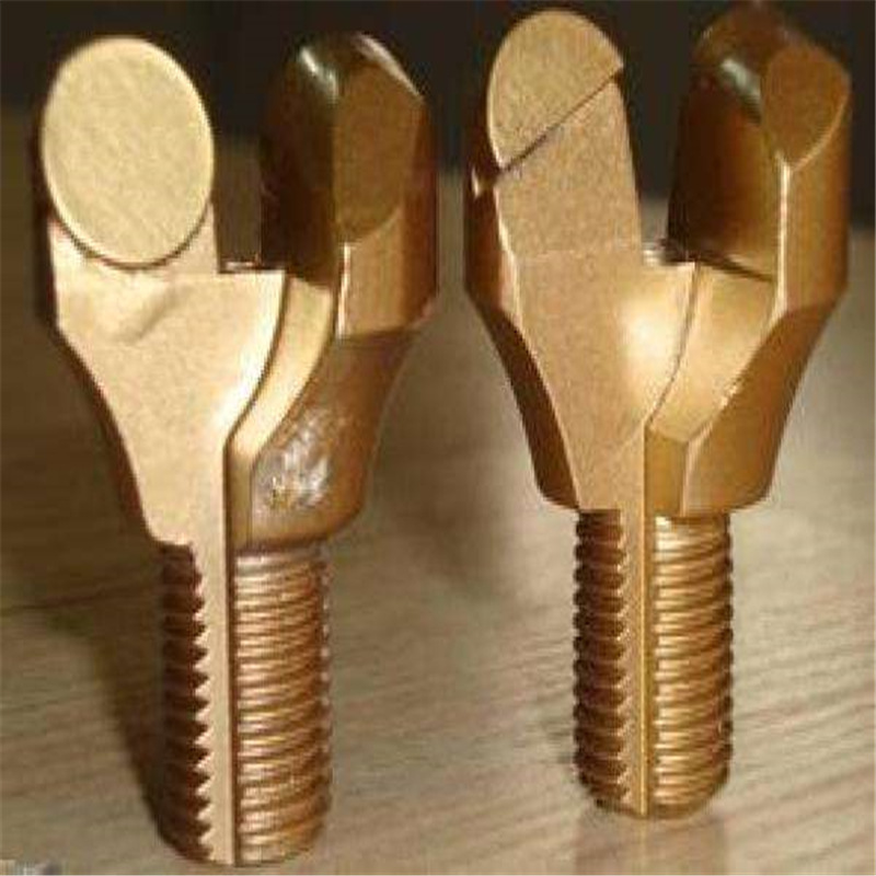 中晟供应锚杆钻头矿用金刚石钻头B19钻杆用羊角钎头双翼锚杆钻头