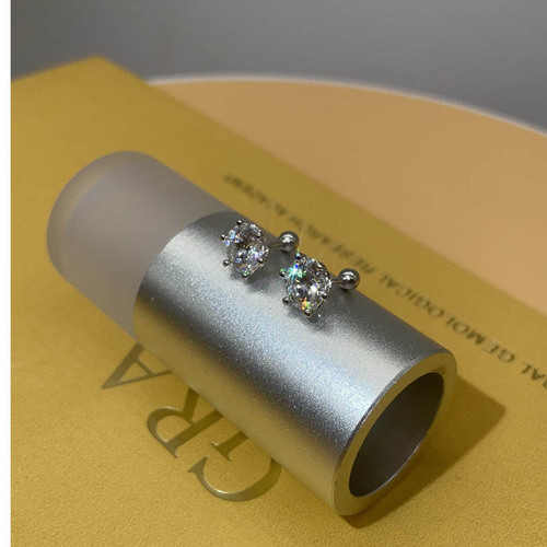 925 sterling silver earrings for women 30 minutes 50 minutes 1 carat 2 carats screw style six-claw moissanite earrings direct from source