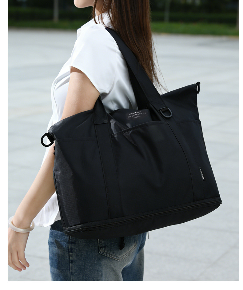 Cross-border Foreign Trade Large-capacity Expandable Trolley Case Luggage Bag Single-shoulder Lightweight Multifunctional Travel Storage Bag
