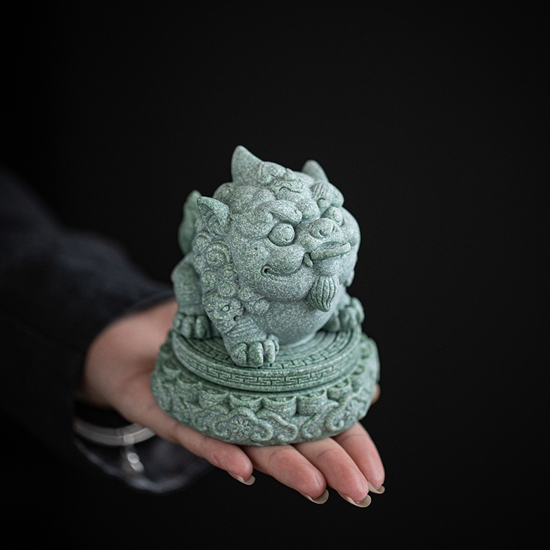 青砂石招财貔貅茶宠摆件精品可养茶台茶盘茶玩鱼缸造景装饰茶配件