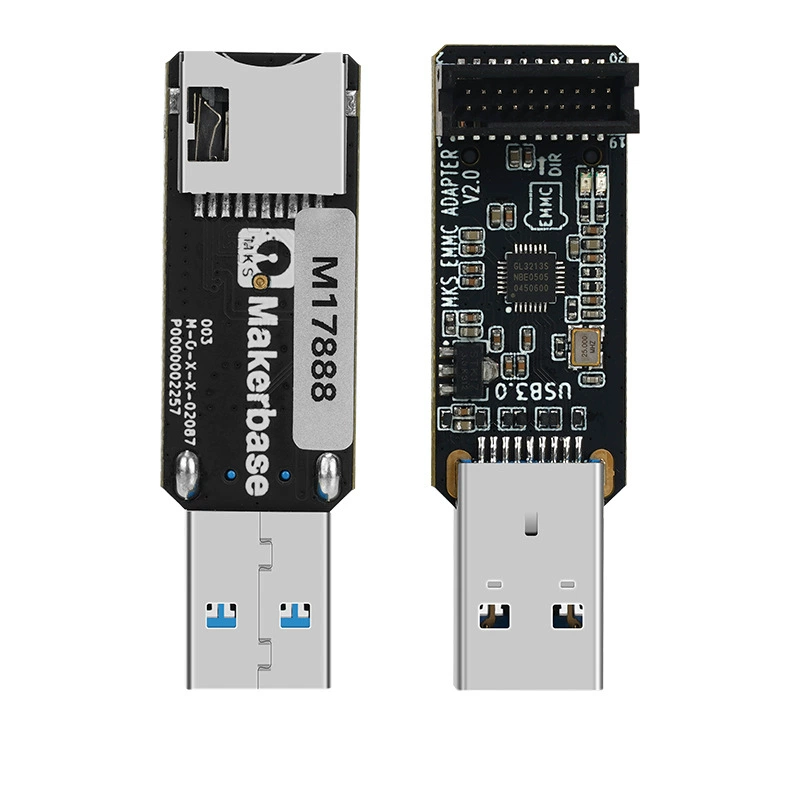 3D-принтер аксессуары MKS EMMC-Adapter V2 апгрейд USB3.0 считыватель карт программатор DIY