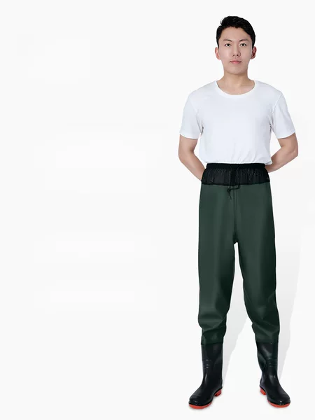 Ultra-light Breathable Waist Leather Fork Water Pants Thickened Rain Pants Men's Half-length Half-leg Water Pants Waterproof Wading Clothes for Women