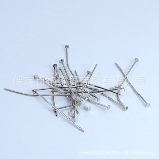 DIY jewelry accessories steel color nail word pin jewelry bracelet necklace material semi-finished product accessories 35mm