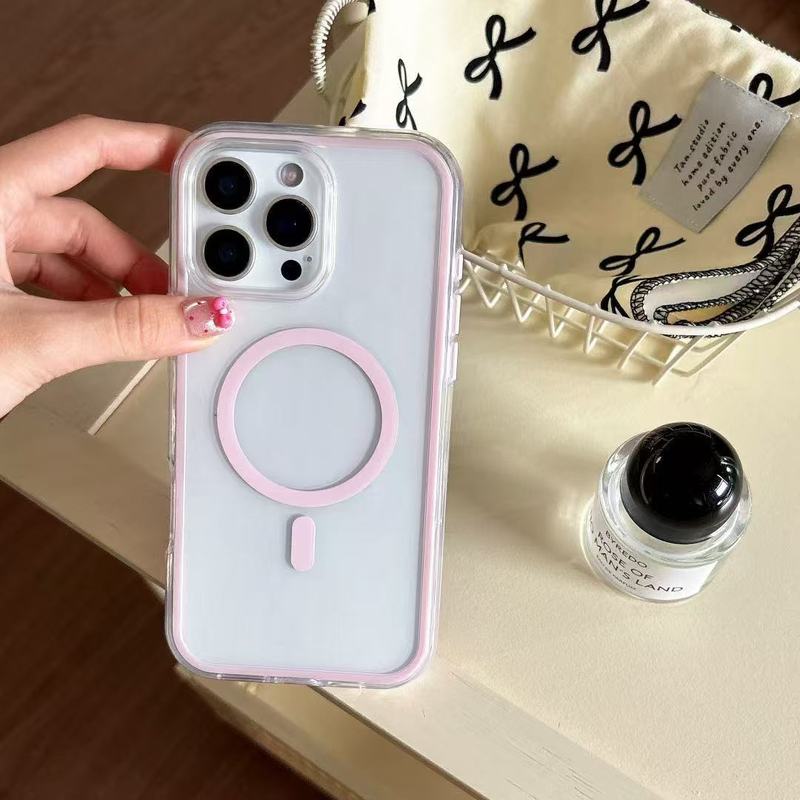 高透明度ツーインワン磁気 Apple 16 携帯電話ケースミニマリスト 14promax15iPhone13 透明男性と女性の新しいスタイル|undefined