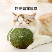 巨型猫薄荷球催吐毛球10cm猫咪玩具解闷磨牙实心逗猫宠物用品